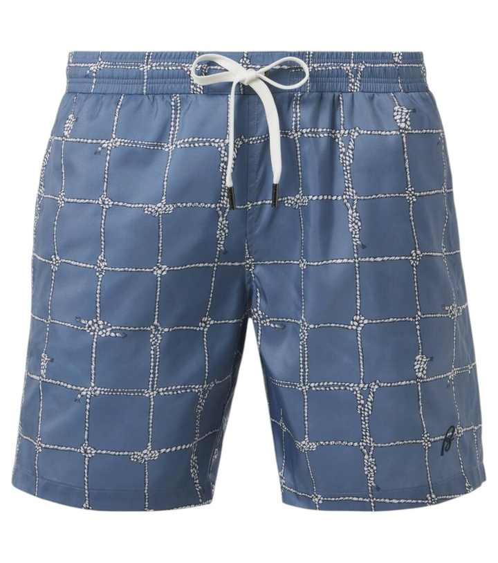 Photo: Brioni Printed swim trunks