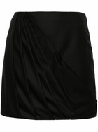 RACIL Black Misha Draped Mini Skirt