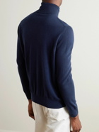 Canali - Slim-Fit Cashmere Rollneck Sweater - Blue