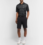 Nike Golf - Essential Checked Dri-FIT Mesh Polo Shirt - Black