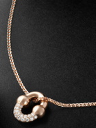 Greg Yuna - Umlaut 18-Karat Rose Gold Diamond Chain Necklace