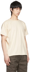 Taiga Takahashi Beige Cotton T-Shirt