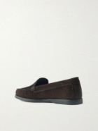 Saman Amel - City Suede Loafers - Brown
