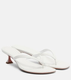 Amina Muaddi Juliette leather thong sandals