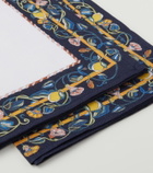 La DoubleJ Borboni Blue Large set of 2 linen napkins