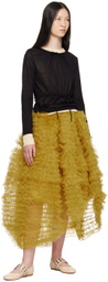 Molly Goddard Black & Beige Hannah Sweater