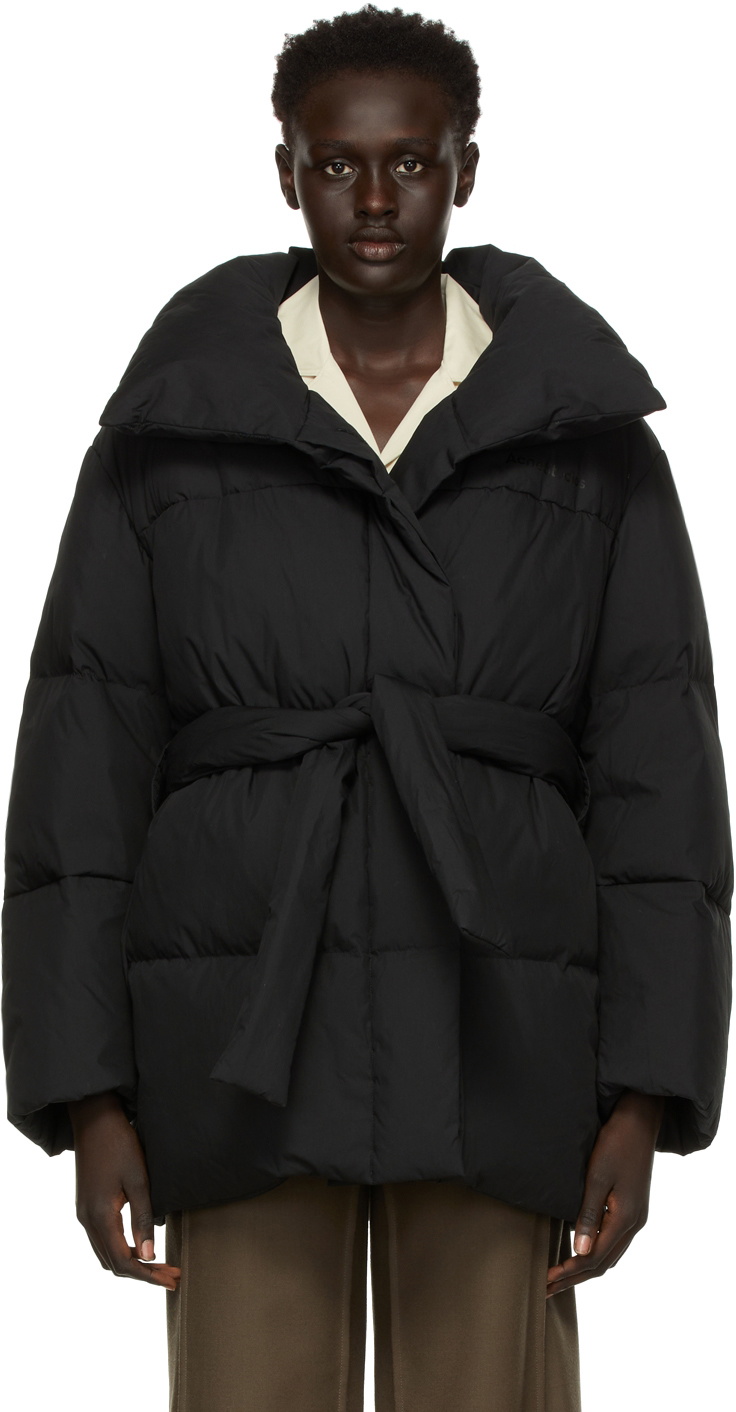 Puffer store jacket belted