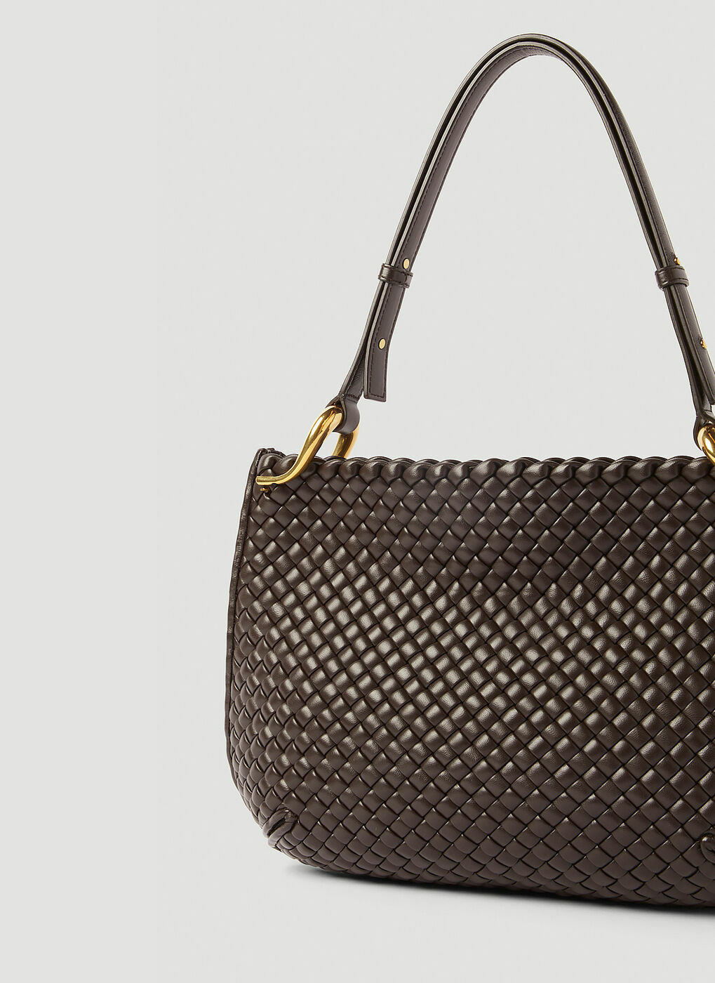 Pipe small Intrecciato-leather shoulder bag | Bottega Veneta