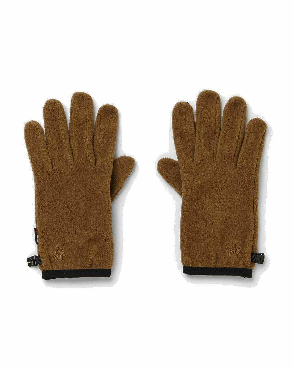 Photo: Goldwin Micro Fleece Gloves Brown - Mens - Gloves