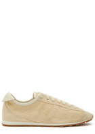 Jacquemus Les Tennis Textured Suede Sneakers Ivory