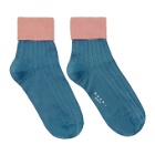 Marni Blue and Pink Silk Socks