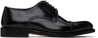 Ferragamo Black Toe Cap Derbys