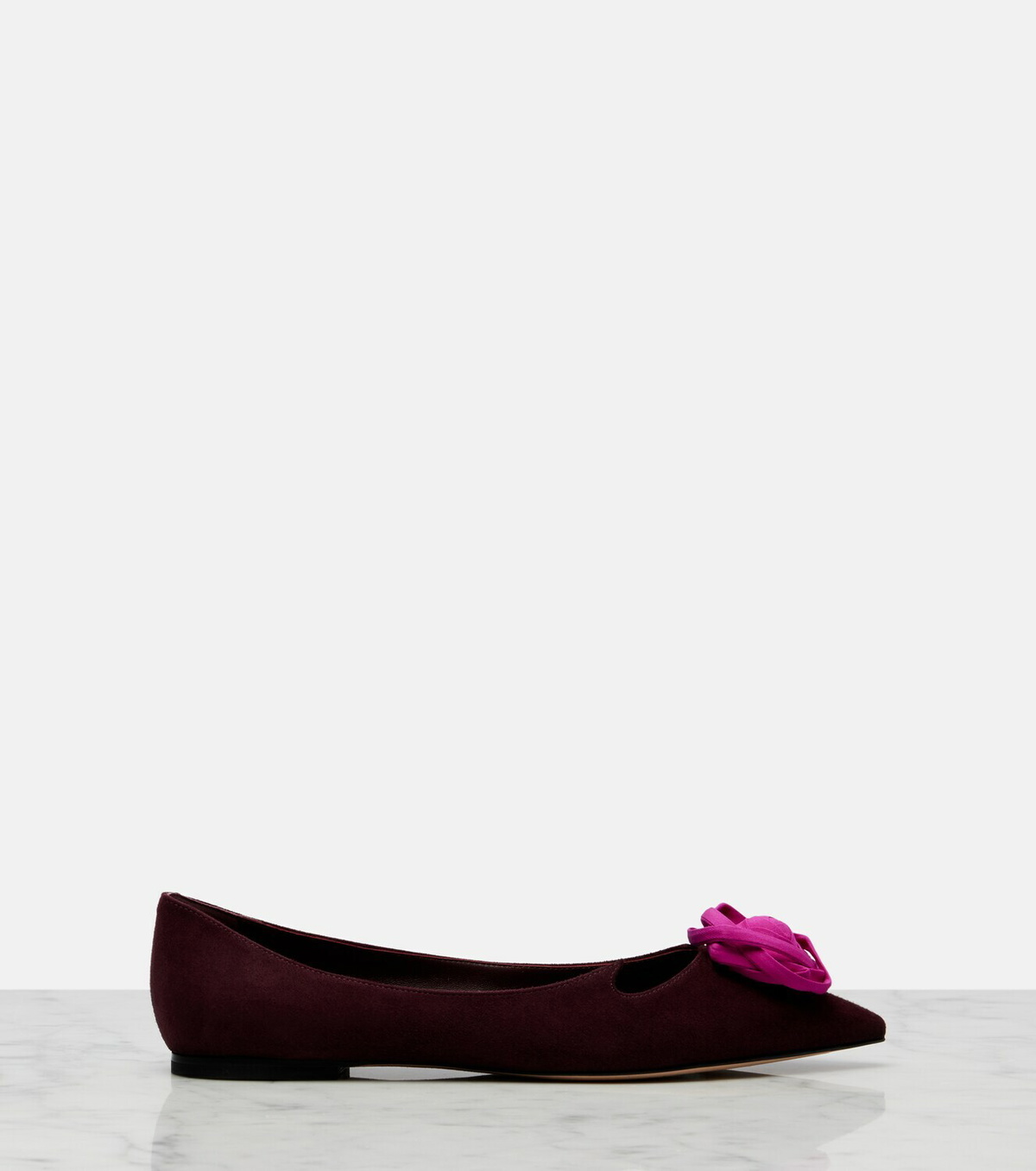Roger Vivier Rose Vivier suede ballet flats