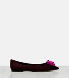 Roger Vivier Rose Vivier suede ballet flats