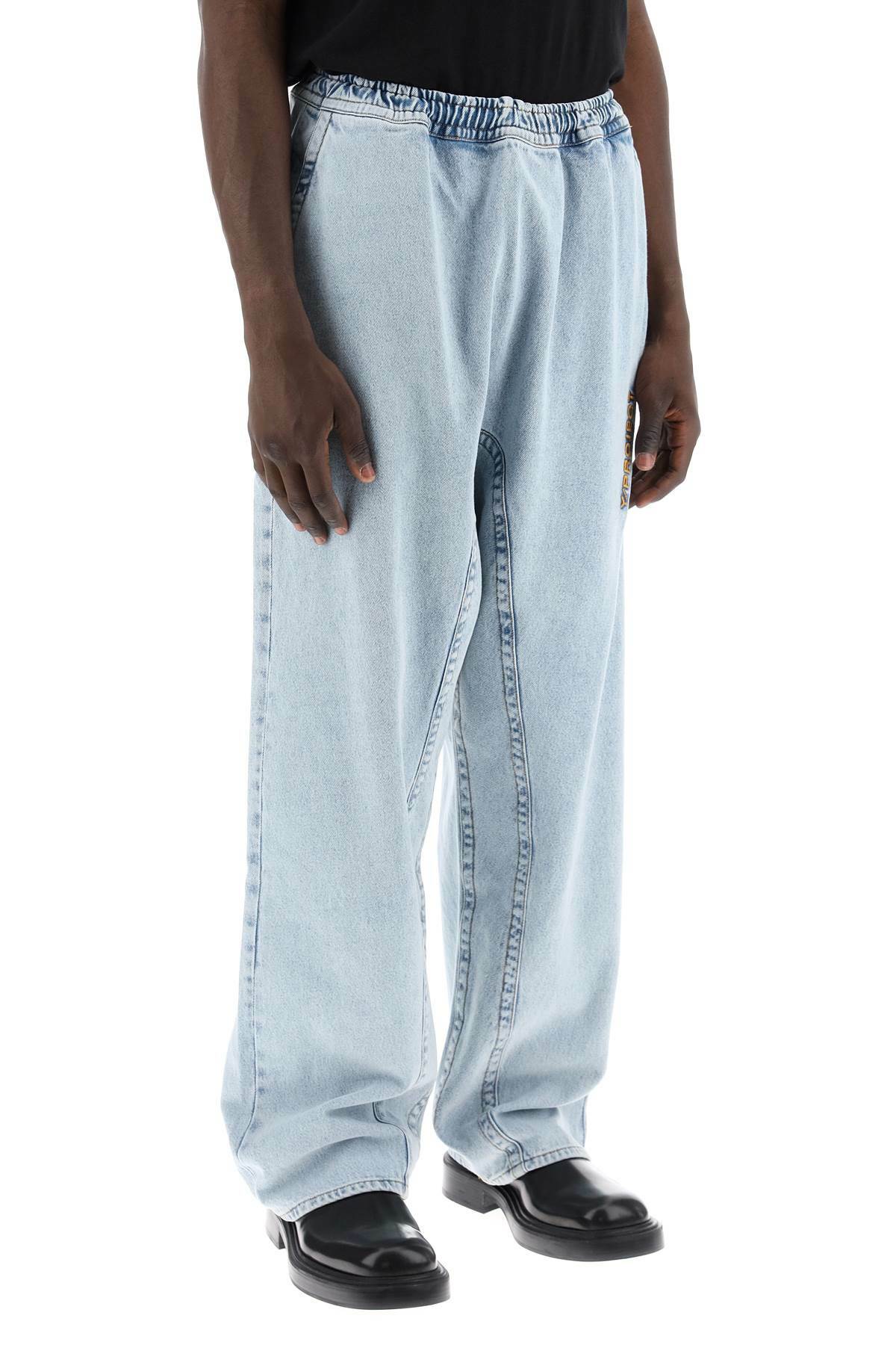 Y PROJECT double-stitched soufflé jeans Blue