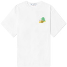 Off-White Men's Brush Arrow Skate Fit T-Shirt in White