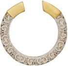 Maison Margiela Silver & Gold Engraved Ring