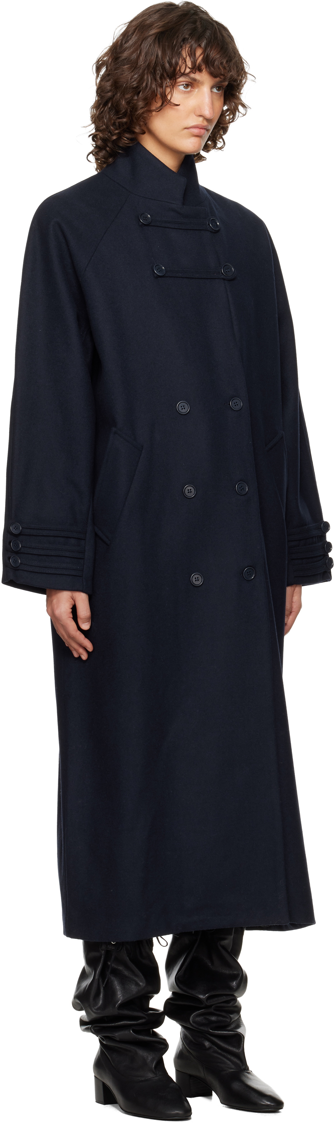 Paloma Wool Navy Debo Coat