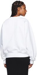 ALAÏA White Cotton Sweatshirt