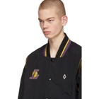 Marcelo Burlon County of Milan Black NBA Edition LA Lakers Jacket