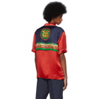 Gucci Red Print Back Bowling Shirt