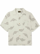 Visvim - Wallis Convertible-Collar Logo-Print Crepe Shirt - Neutrals