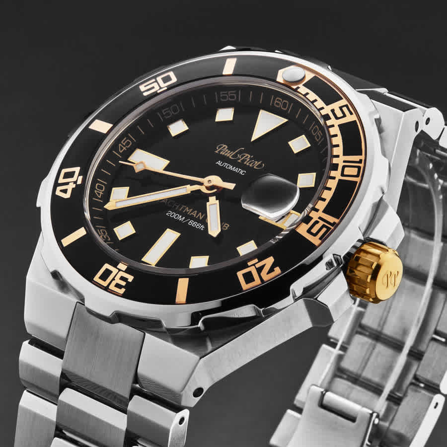Paul Picot Yachtmanclub Automatic Black Dial Mens Watch P1251NR.SG.4000.3614