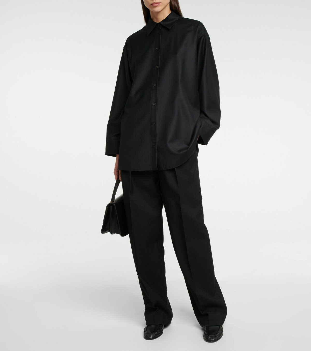 The Row Caroline virgin wool shirt The Row