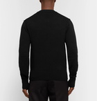 Dolce & Gabbana - Slim-Fit Appliquéd Wool Sweater - Black