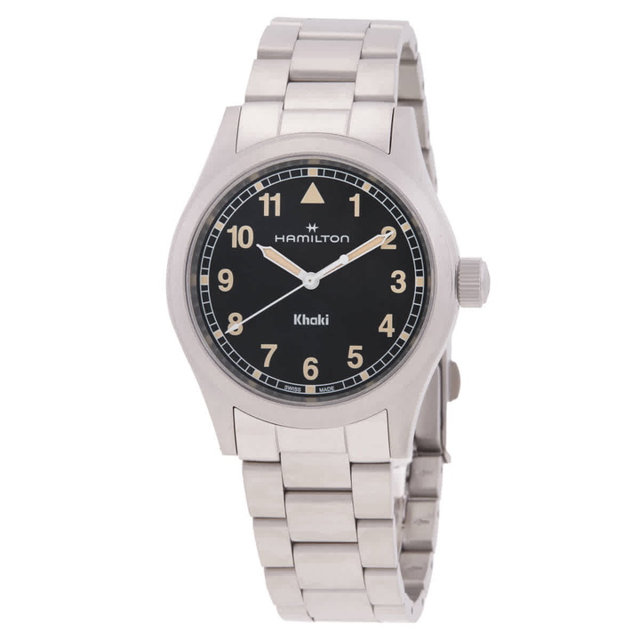 Photo: Hamilton Khaki Field Quartz Black Dial Watch H69401131