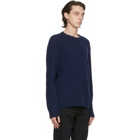 Nudie Jeans Blue Wool Hampus Sweater