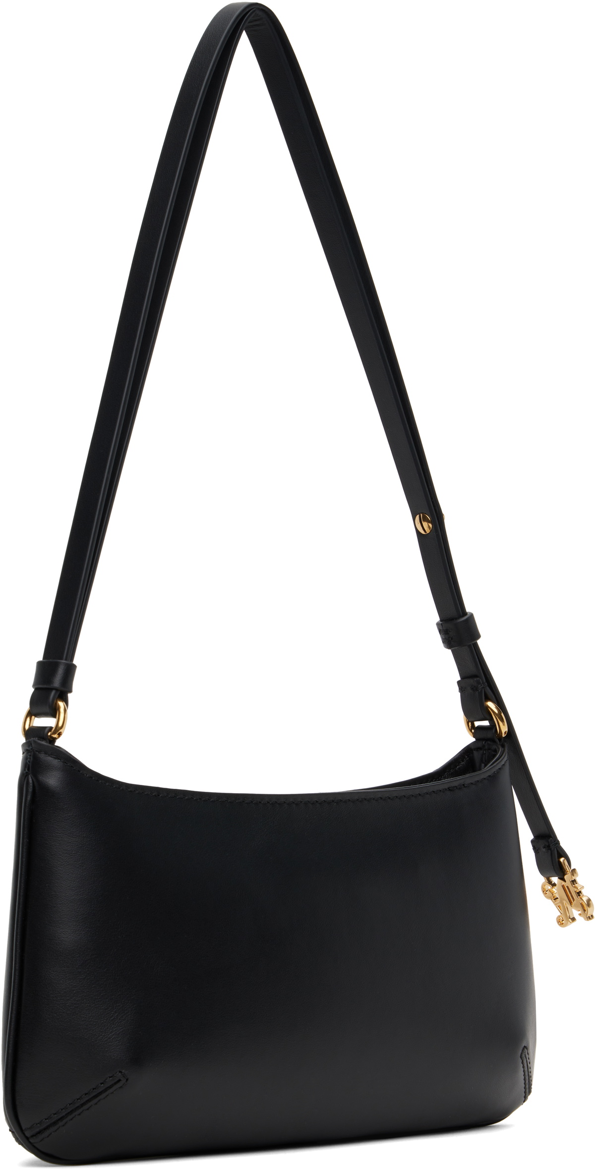 Palm Angels Black Golden Monogram Giorgina Bag