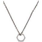 Emanuele Bicocchi Silver Large Bolt Pendant Necklace