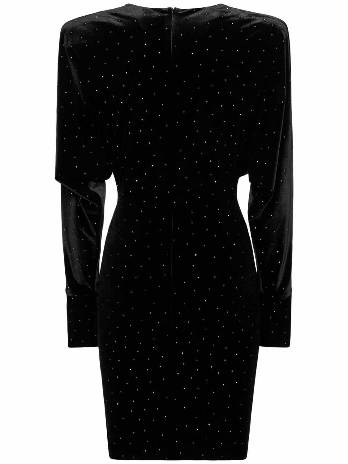 ALEXANDRE VAUTHIER - Glittered Velvet Mini Dress