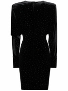 ALEXANDRE VAUTHIER - Glittered Velvet Mini Dress