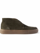 Mr P. - Larry Split-Toe Regenerated Suede by evolo® Chukka Boots - Green