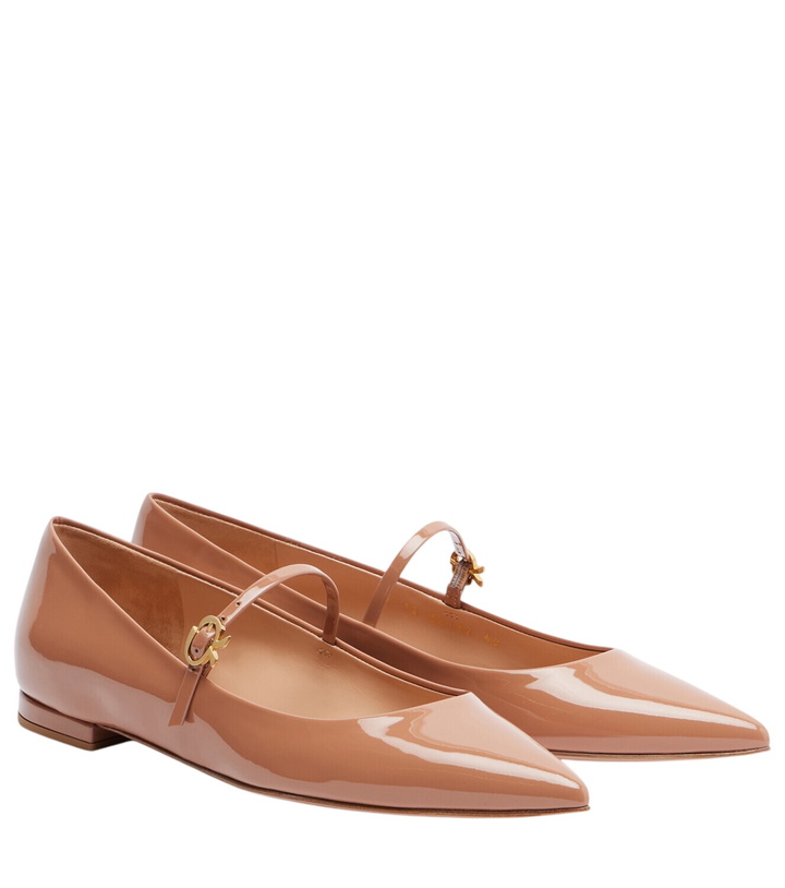 Photo: Gianvito Rossi Patent leather Mary Jane flats