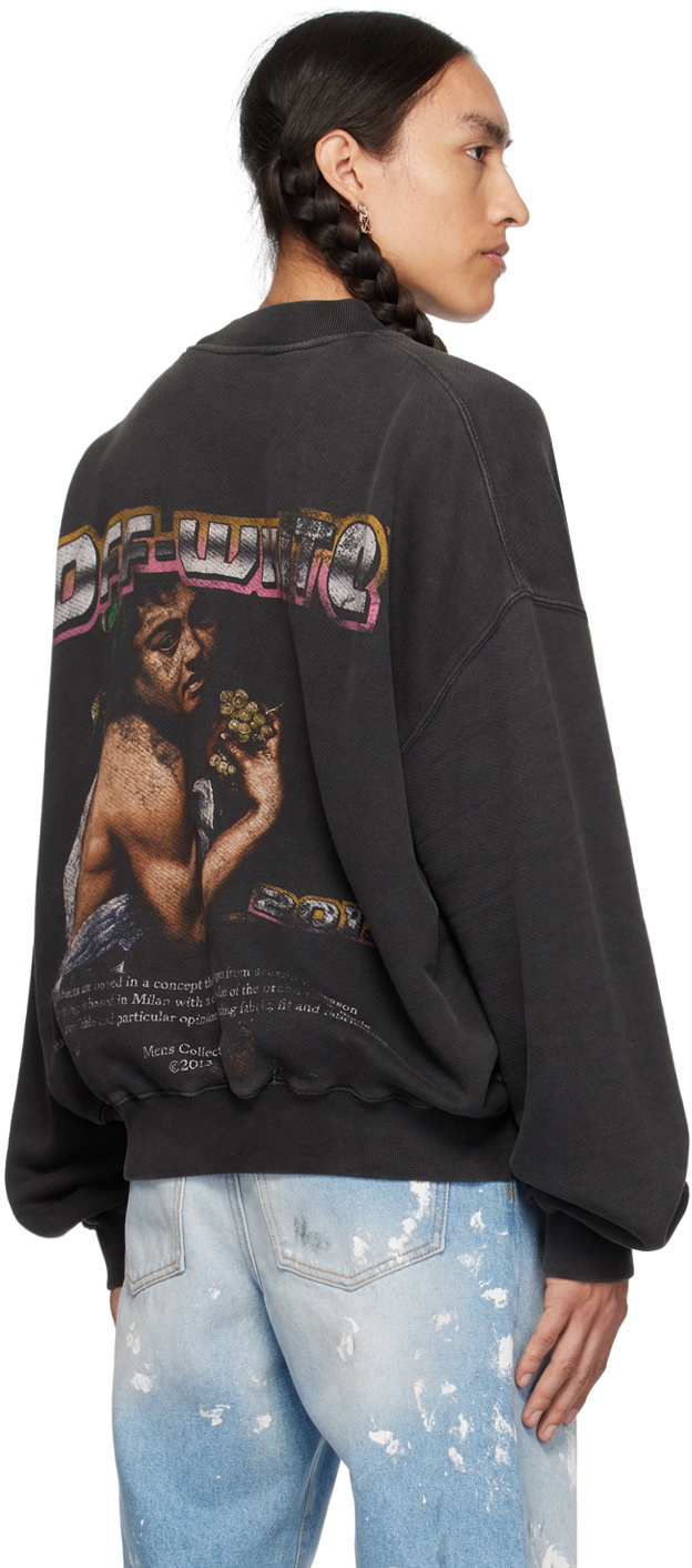 Off-White Black Digit Bacchus Sweatshirt Off-White