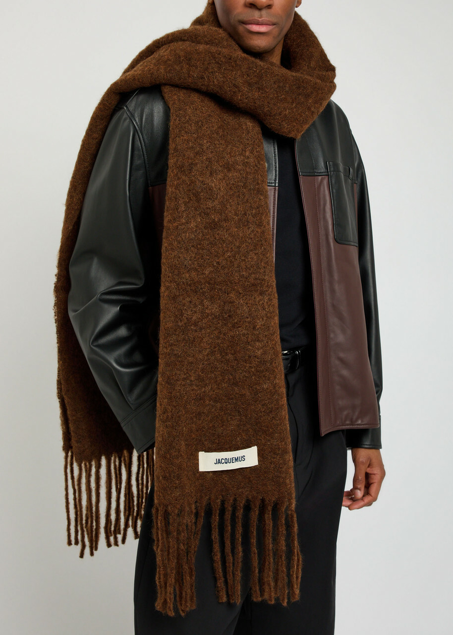 Jacquemus Carro Wool-blend Scarf - Brown - One Size