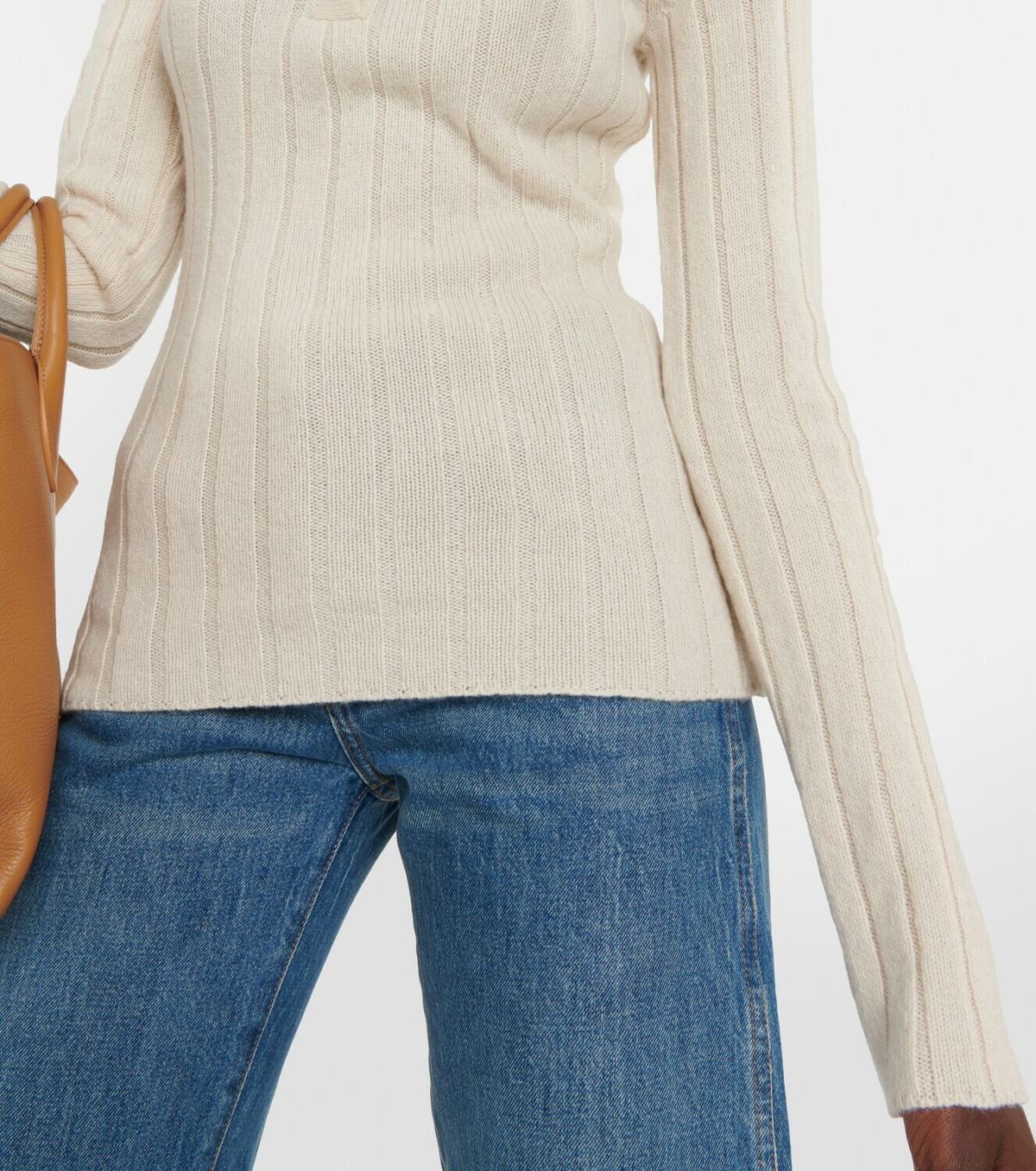 Khaite Hans ribbed-knit cashmere sweater