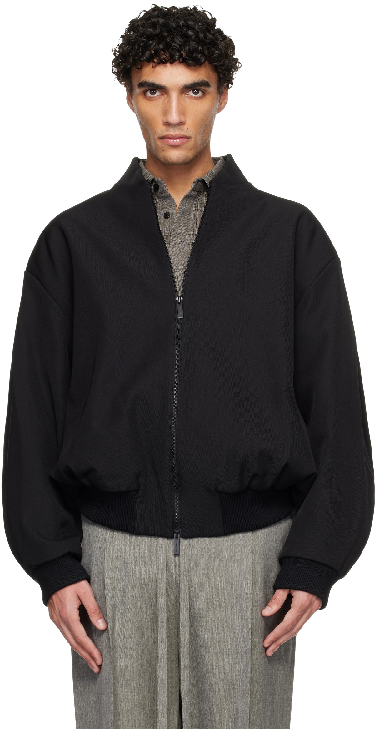 Fear of God Black Bomber Jacket