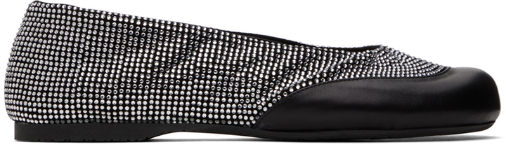 Photo: JW Anderson Black Crystal Ballerina Flats