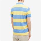 Polo Ralph Lauren Men's Block Stripe Polo Shirt in Fall Yellow/Summer Blue