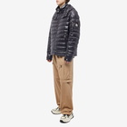 Moncler Men's Lauros Hooded Light Down Jacket in Navy