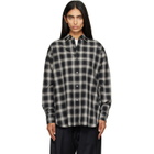 ssstein Black Cotton Oversized LS Shirt