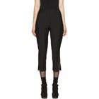 Fendi Black Mohair Cut-Out Trousers