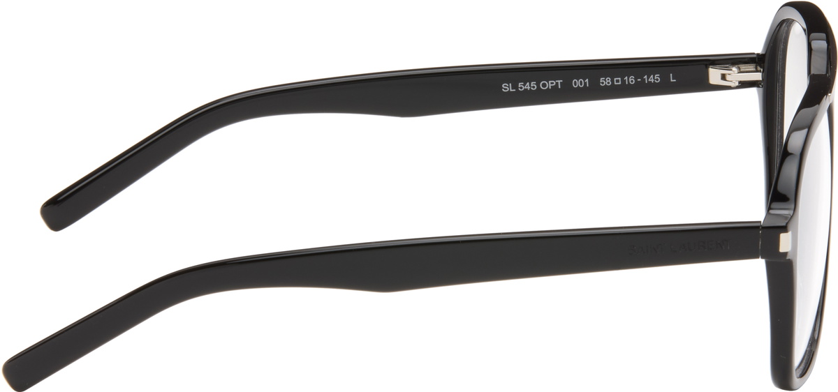 Saint Laurent Black SL 545 Corner Angle Optical Frame Glasses