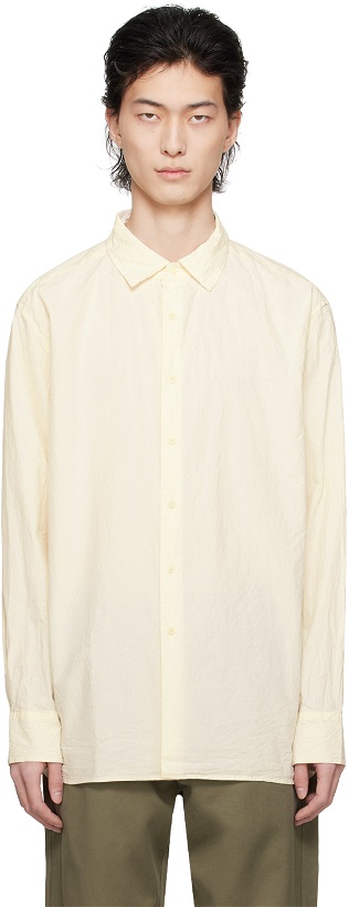 Photo: CASEY CASEY Off-White Big Raccourcie Shirt