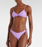 Coperni Flower floral-appliqué bikini top
