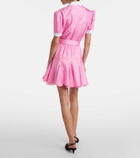 Rodarte Polka-dot silk twill minidress